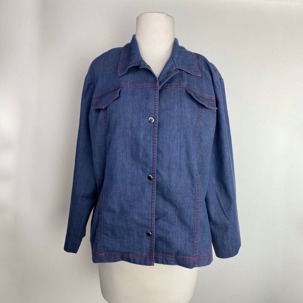 BETS by Canvasbacks Vintage Chambray Button Down Shirts Women’s Size Large15